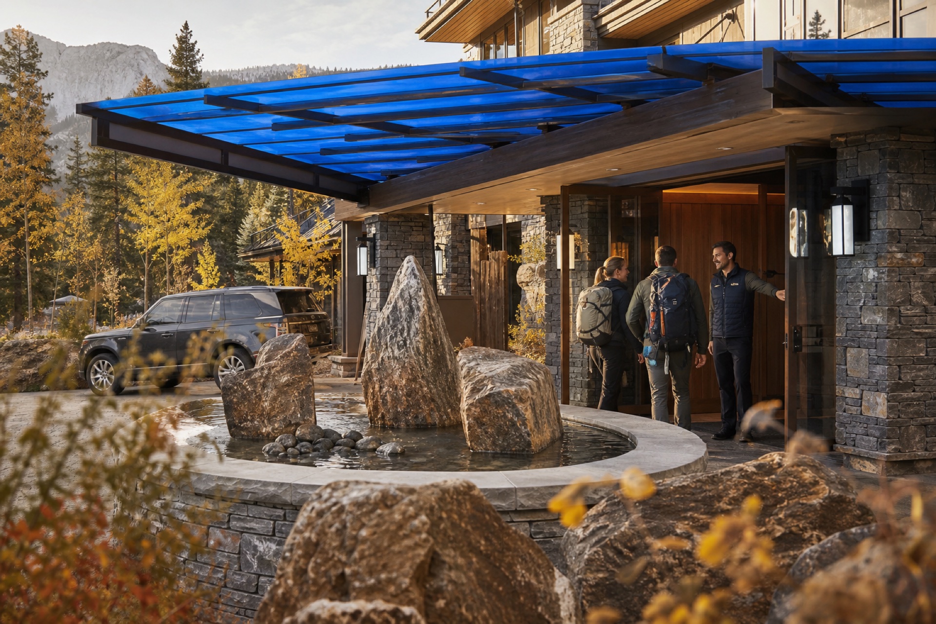 Guests arriving at Ttnavi Mountain Resort