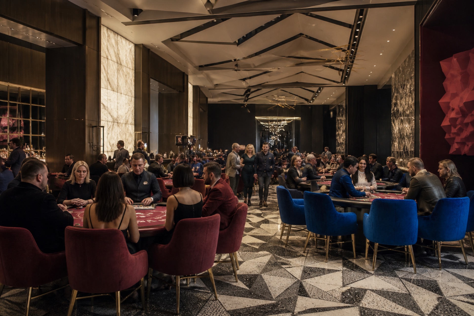 Elegant games hall inside Ttnavi Resort