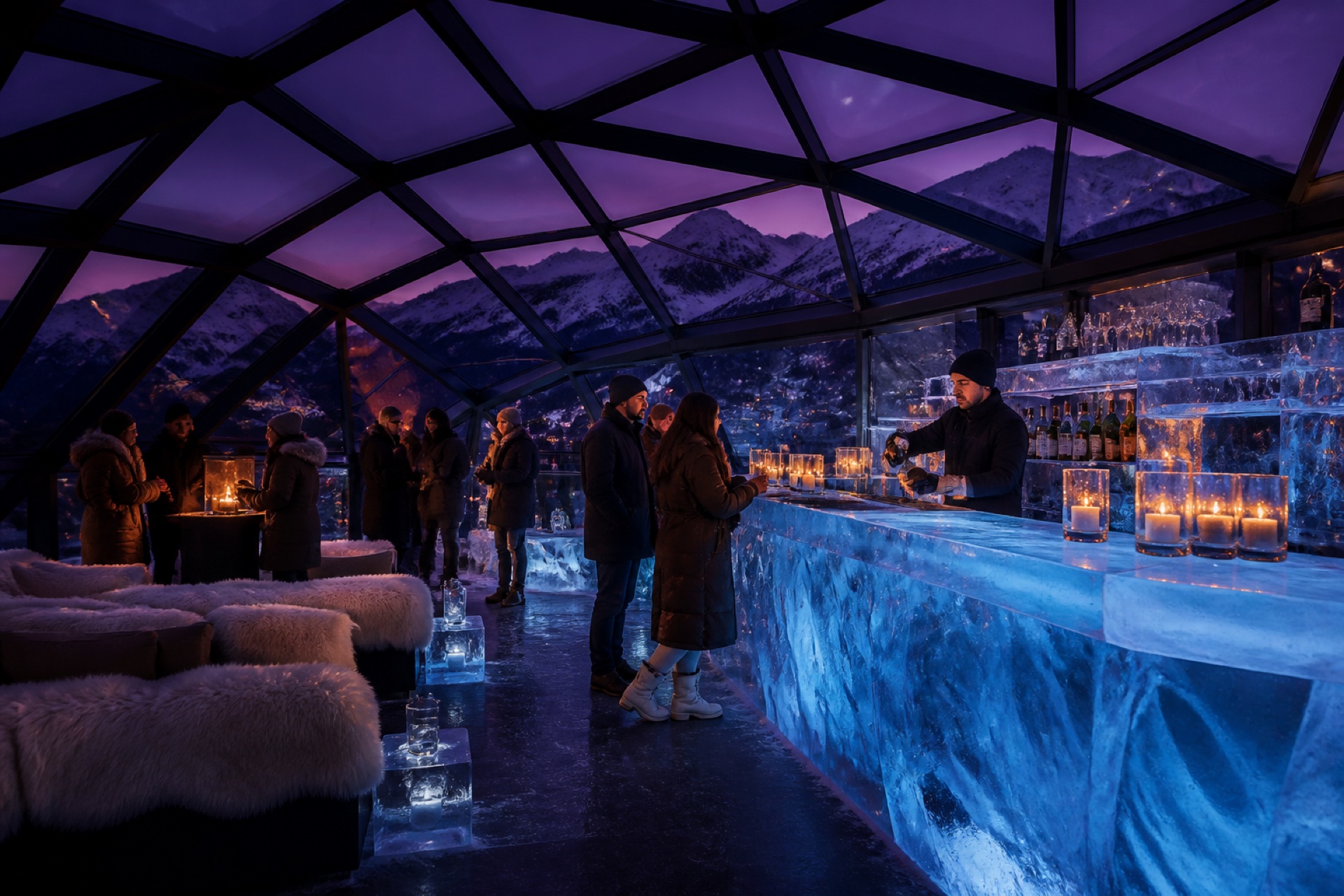 Blue Hour rooftop bar at Ttnavi