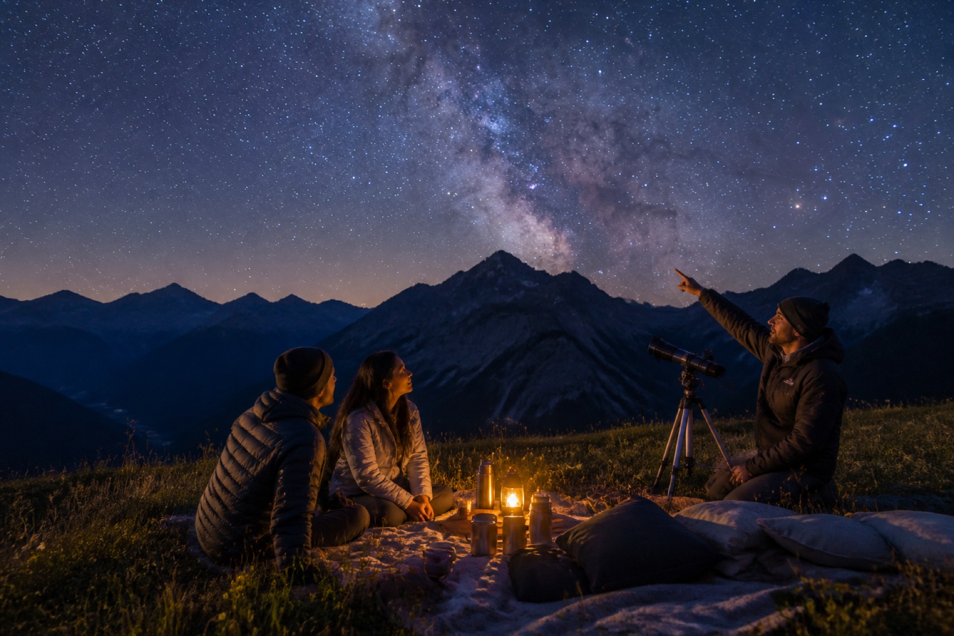 Mountain stargazing picnic at Ttnavi
