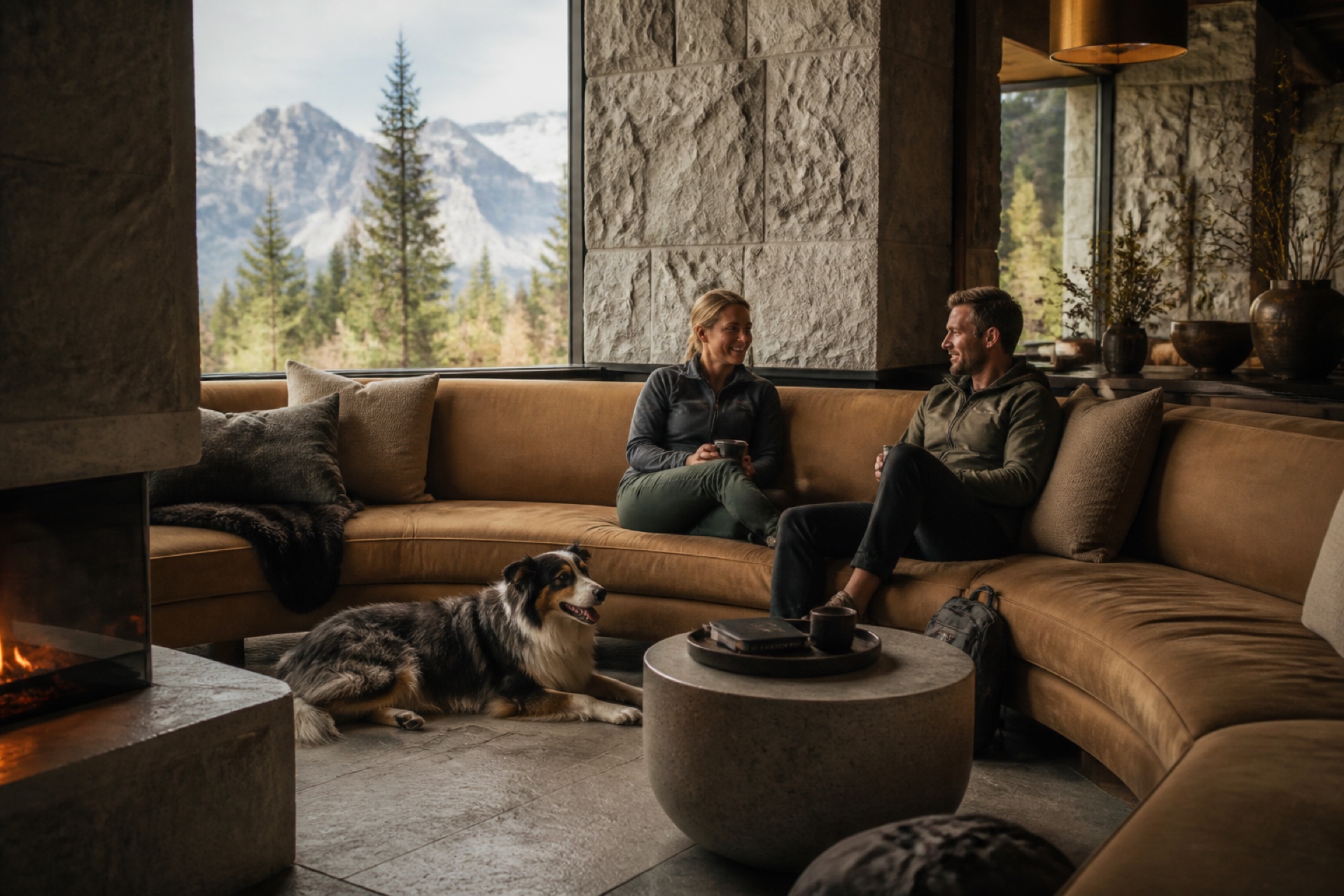 Dog-friendly guest lounge