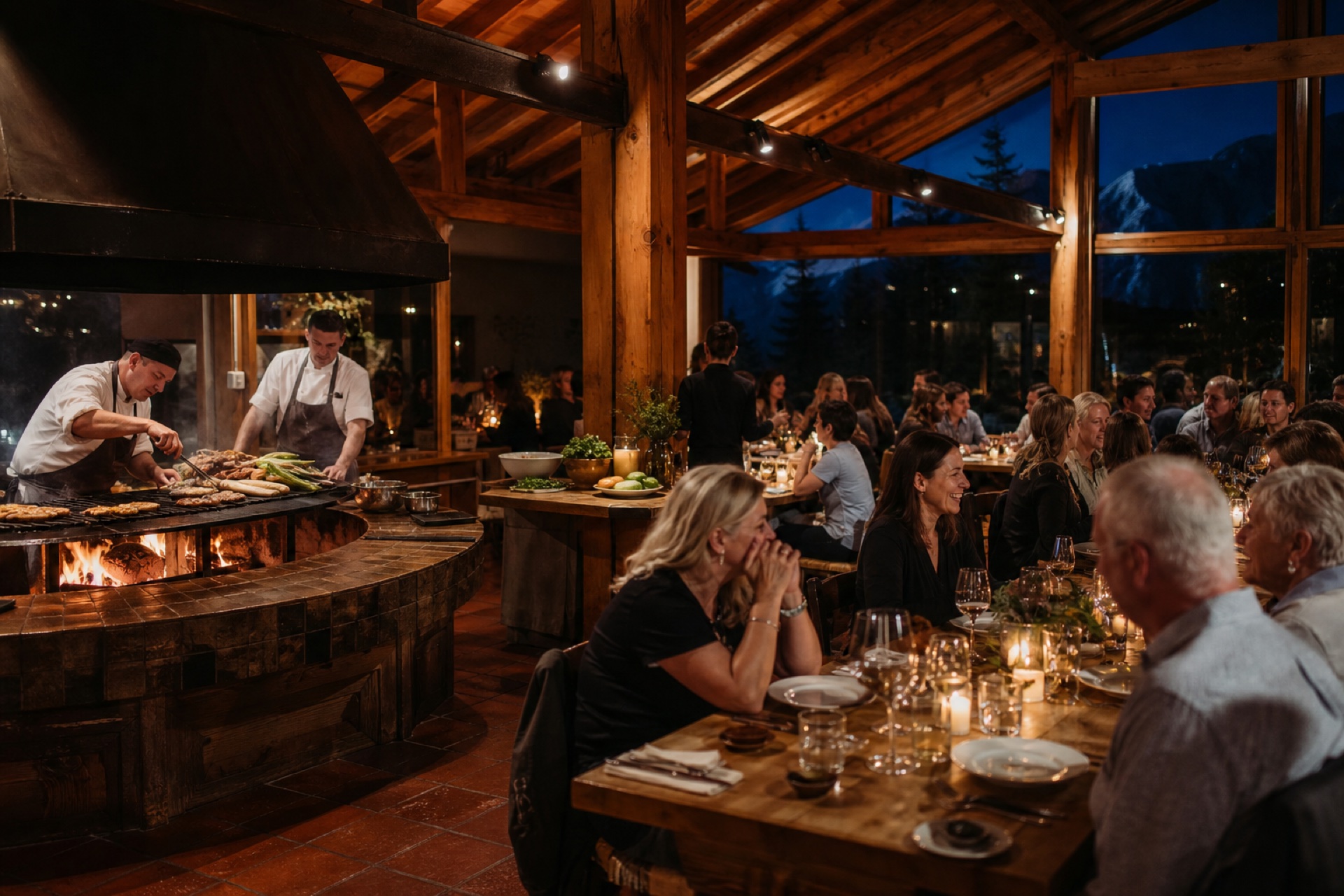 Open fire restaurant at Ttnavi Resort